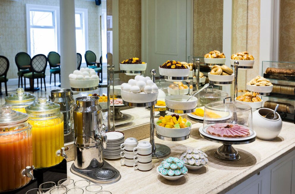 Buffet at our montreal hotel